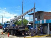 Remodelación eléctrica del barrio Carreño en 50% de avance