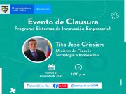 Con presencia del ministro Crissien, se clausurará ‘Sistemas de Innovación Empresarial’