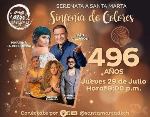 Todo listo para la serenata «Santa Marta 496 años»