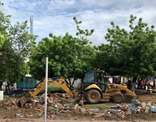 Santa Bárbara de Pinto / Inician obras en el Parque San Martin