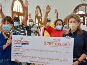 Alcaldesa entrega recursos para seguridad social de gestores culturales mayores