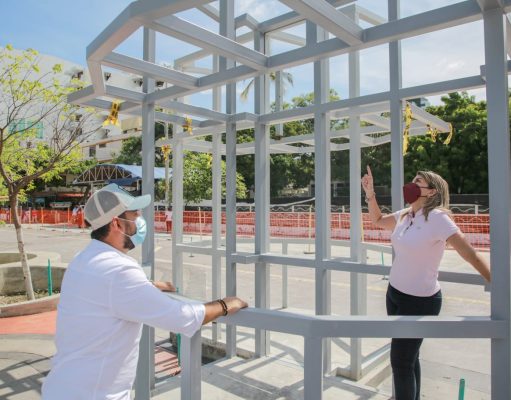 “Camellón de El Rodadero avanza en un 41%”: Alcaldesa Virna Johnson