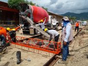 Inició fundida de placas de concreto en vía de conexión entre Troncal del Caribe y Vía Alterna al Puerto