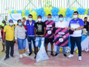 Air-e entregó uniformes a equipos de fútbol en Puebloviejo