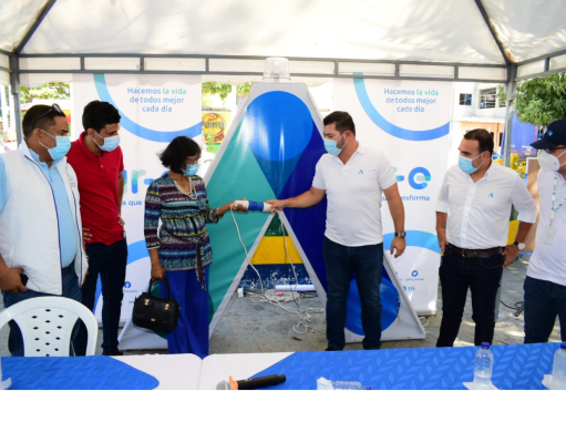 Air-e inició normalización eléctrica del barrio El Rosario en Gaira