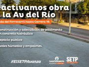 SETP reactivó obras en la avenida del Río