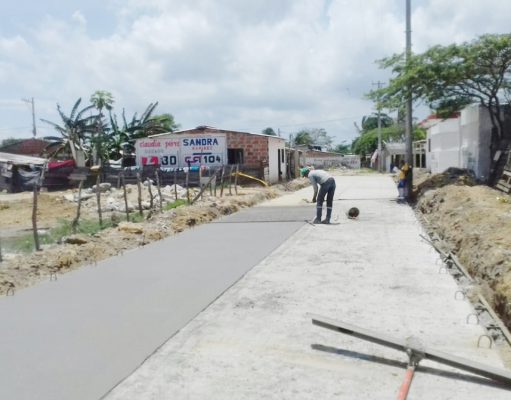 Sitionuevo/ La construcción de pavimento, evitará muchos dolores de cabeza