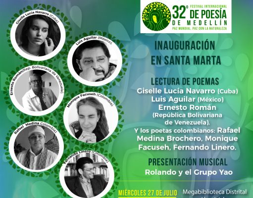 Inicia Primer Festival Internacional de Poesía en Santa Marta