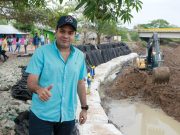 Ariguaní/ A ritmo acelerado avanza el dragado y muro de contención del río Ariguaní.