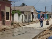 Sitionuevo/ Se estrena pavimento en la Cabecera municipal y Cancha de futbol en Palermo