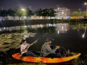 CORPAMAG y DADSA monitorean babilla en el Parque del Agua