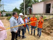 Plato/ Avanza pavimentación del barrio Villa Rosa