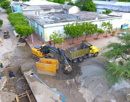 Avanza construcción de colectores en Pescaíto y Bellavista