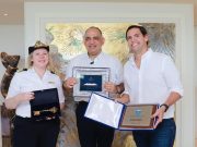 Alcalde Carlos Pinedo recibió el primer crucero de la temporada 2024