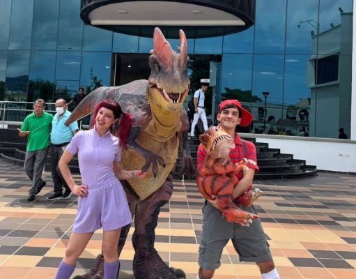 Todo listo para el show de «Dinosaurios: una experiencia jurásica» en Santa Marta