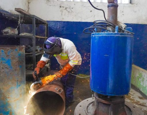 Essmar atiende emergencia en EBAR Norte