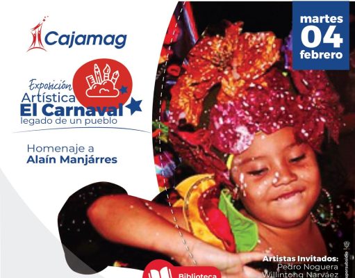 Biblioteca Cajamag rinde homenaje al Carnaval con exposición artística y show folclórico