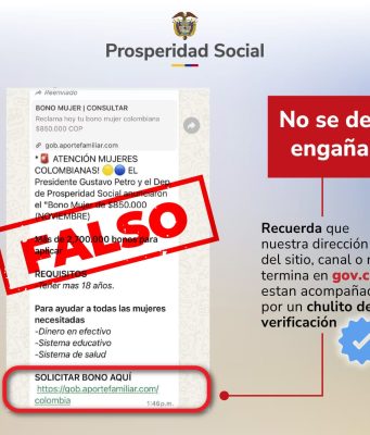 Prosperidad Social alerta sobre modalidades de estafa