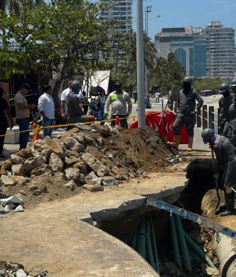 Alcaldía y Essmar atienden emergencia sanitaria en el Camellón de la Bahía