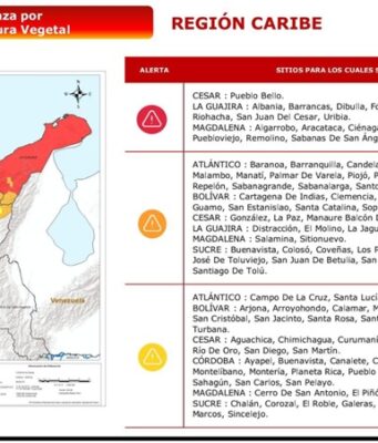 Santa Marta se mantiene en Alerta Roja por amenaza de incendios de cobertura vegetal