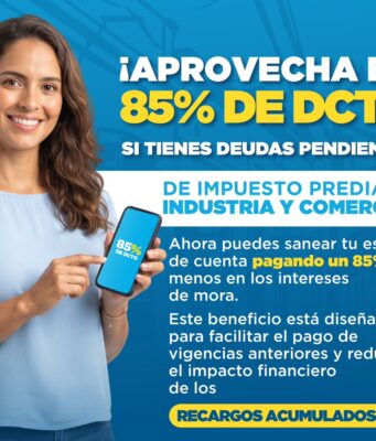 Alcaldía ofrece el 85% de descuento en obligaciones tributarias
