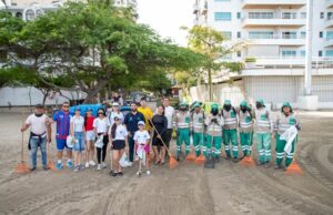 Alcaldía lideró jornada de oxigenación y limpieza en playa Los Cocos