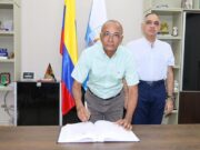Ante el alcalde Pinedo se posesionó el secretario General, Gabriel Vicioso